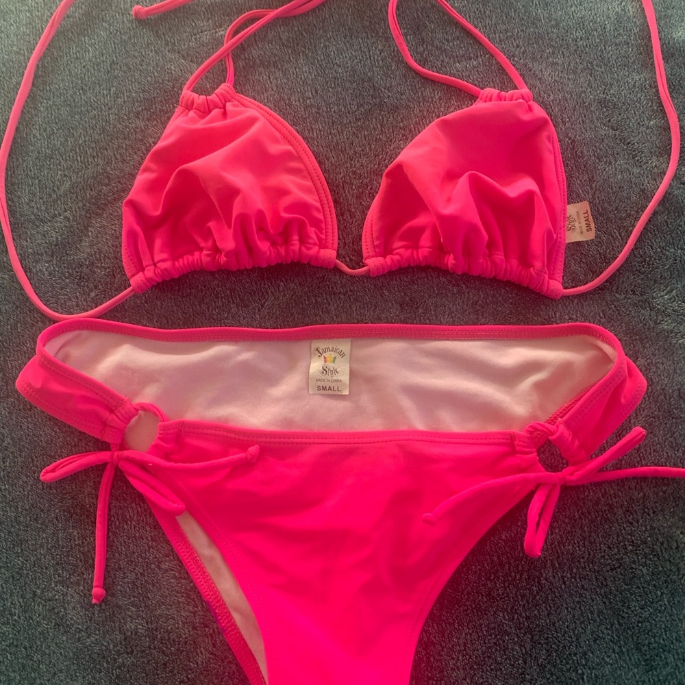 Bright Pink Bikini - Size S